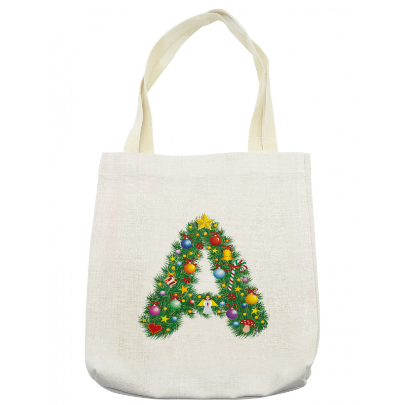 Winter Festivity Font Tote Bag