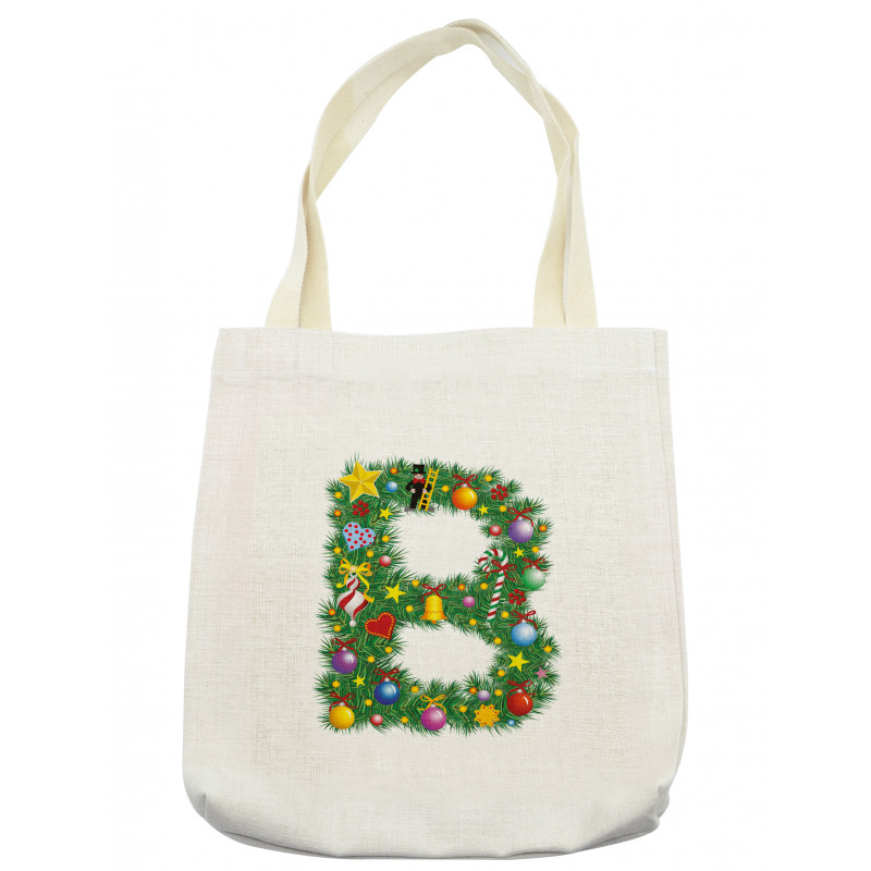 Candy Cane Suit with B Tote Bag