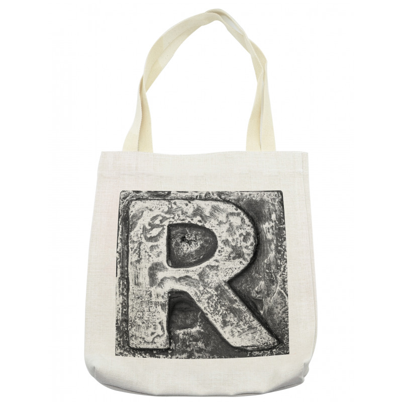 Iron Tones Uppercase R Tote Bag