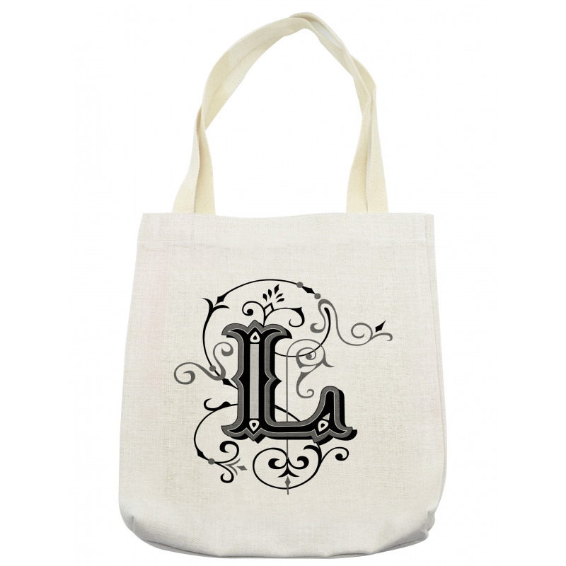 Ornate Capital L Art Tote Bag