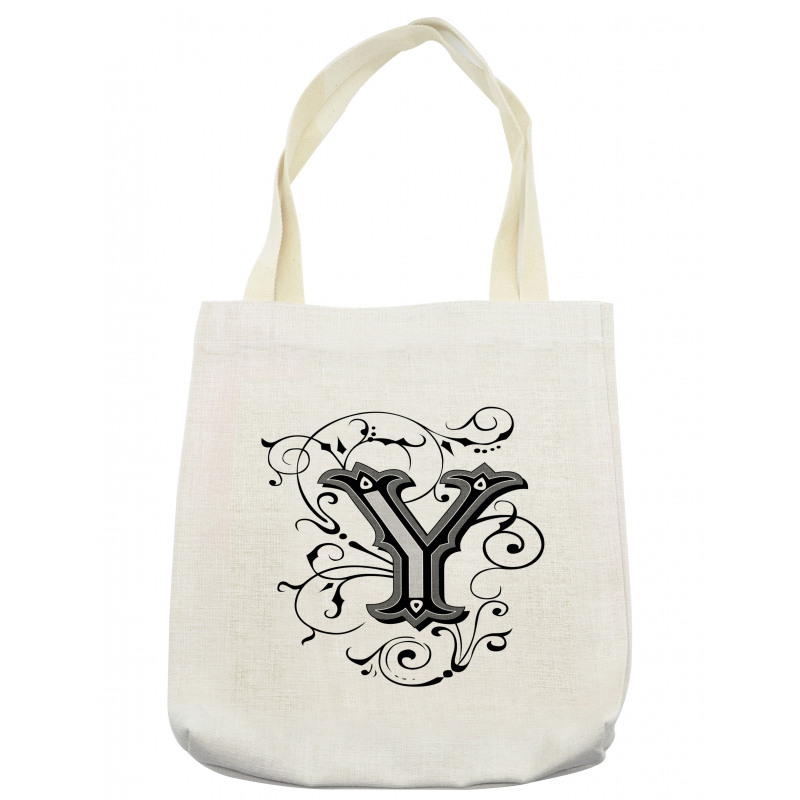 Capital Y Calligraphy Tote Bag