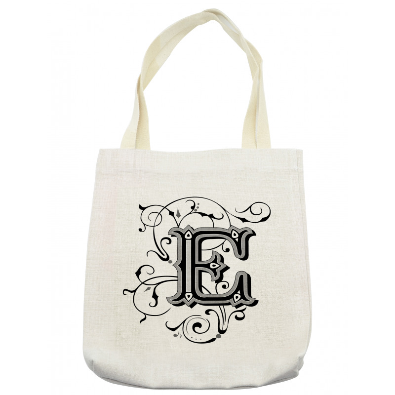 Capitaized Sign Swirls Tote Bag