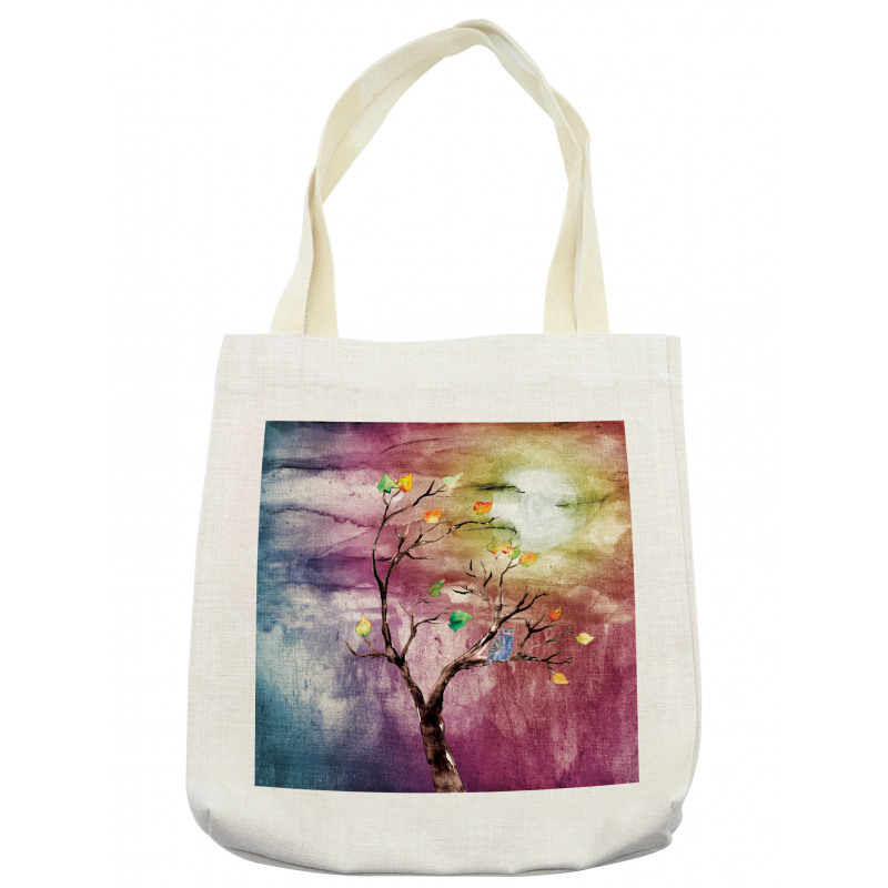 Owl on Tree Tote Bag