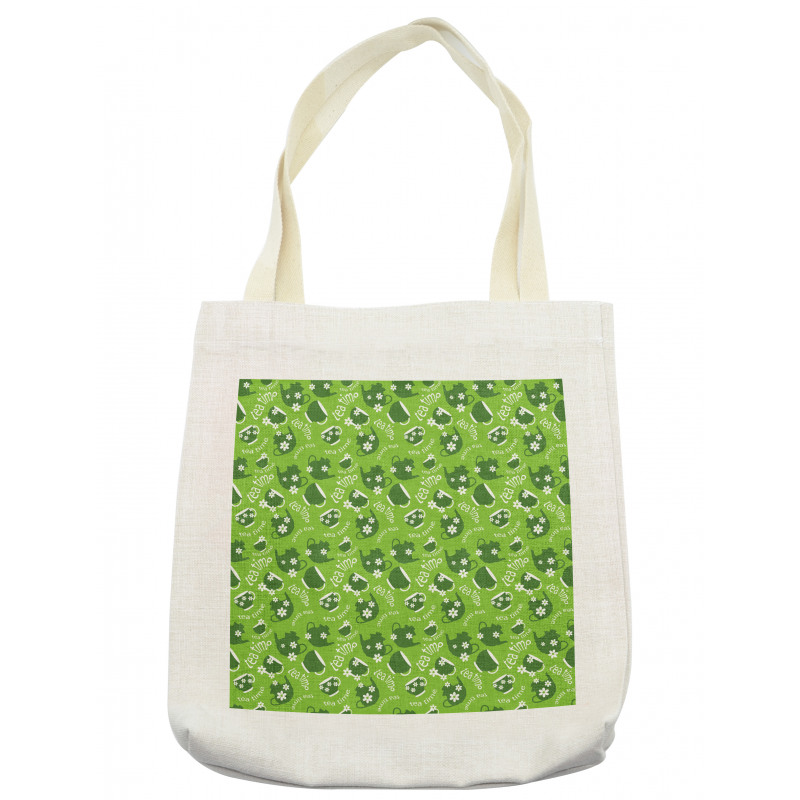 Tea Time Daisy Blooms Tote Bag