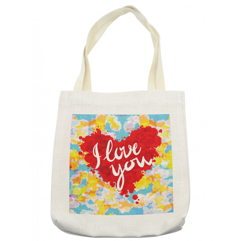 Brushstroke Message Tote Bag