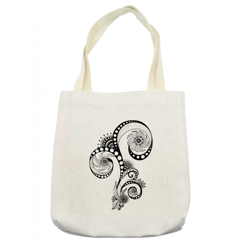 Body Art Doodle Tote Bag