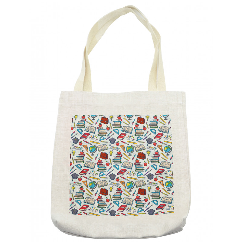 School Student Supplies Tote Bag