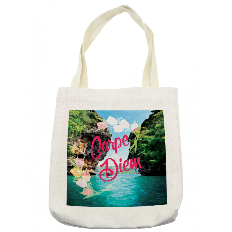 Carpe Diem Message Tote Bag