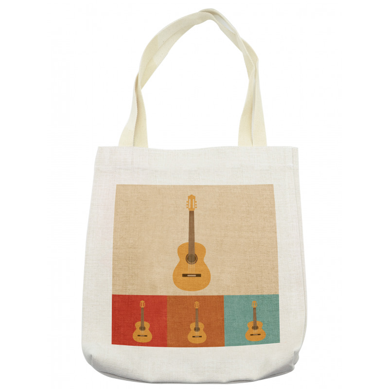 Acoustic Guitars Retro Tote Bag