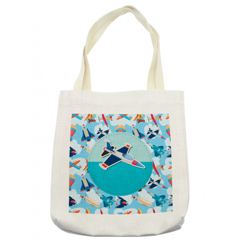 Airplane Composition Tote Bag