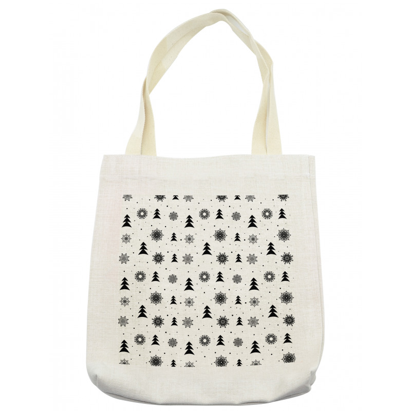 Xmas Pine Trees Holiday Tote Bag