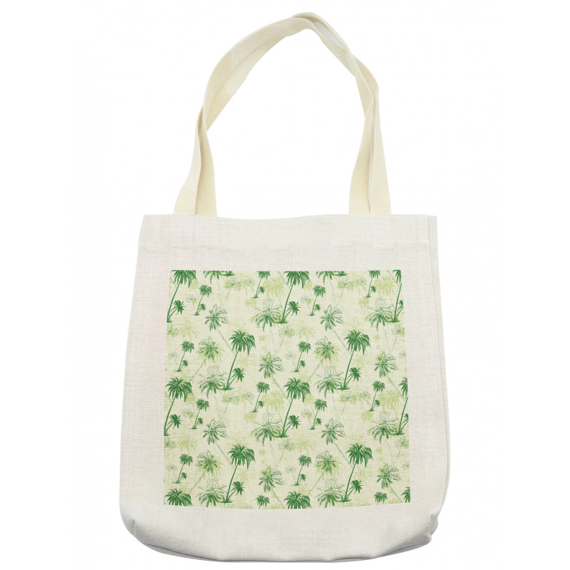 Sketch Style Palm Trees Tote Bag