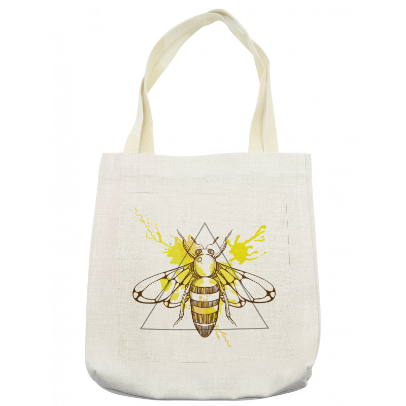 Color Splashed Bee Tote Bag