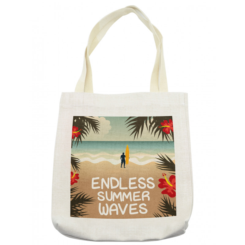 Colorful Hippie Beach Theme Tote Bag