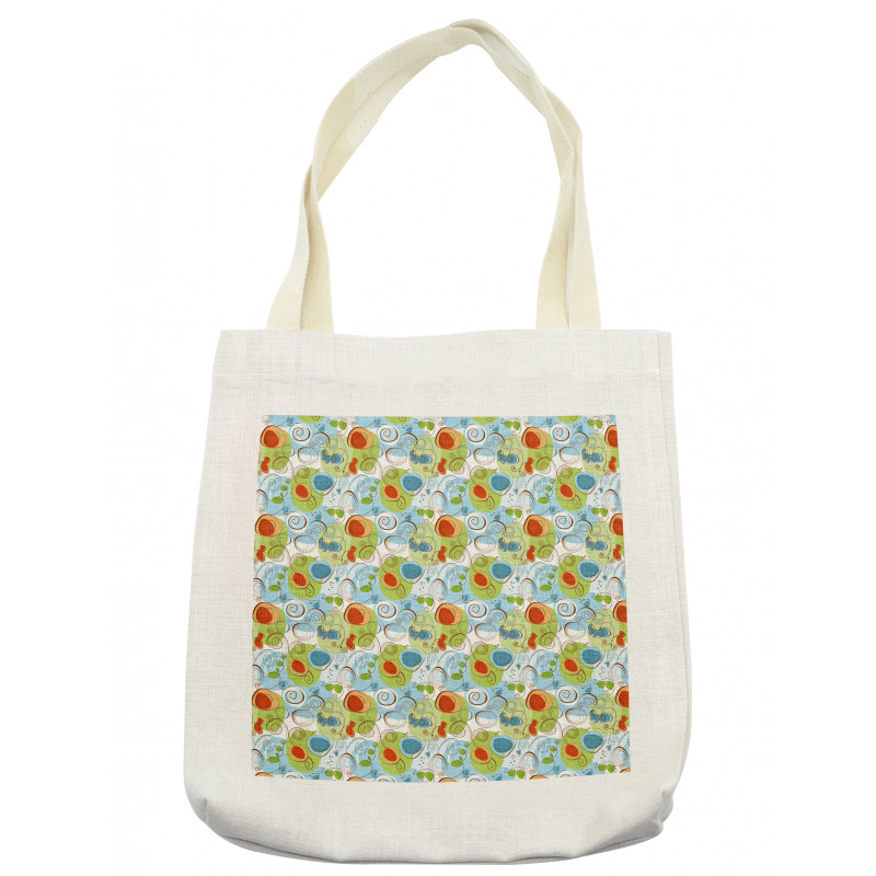 Whimsical Doodle Swirls Tote Bag