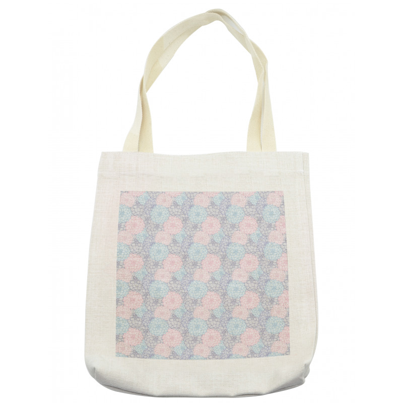 Hand Drawn Pale Blooms Tote Bag