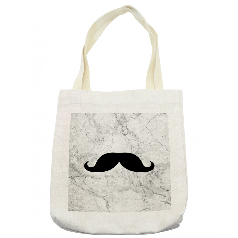 Mustache Motif Retro Tote Bag