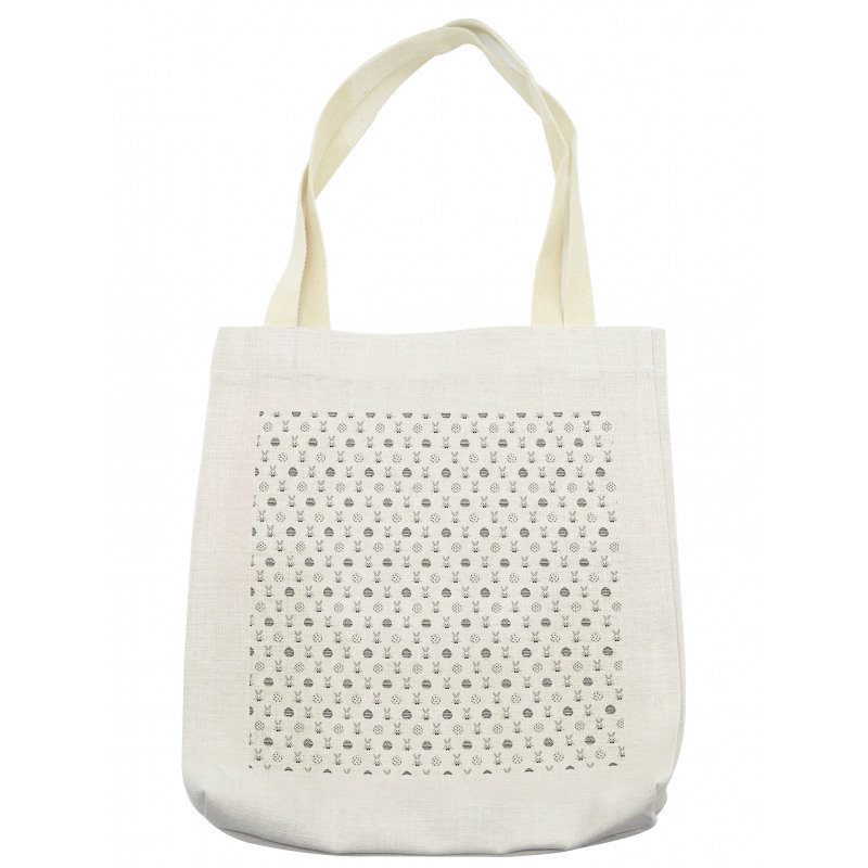 Rabbits Patterned Eggs Tote Bag