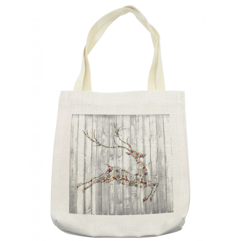 Xmas Animal Rustic Tote Bag