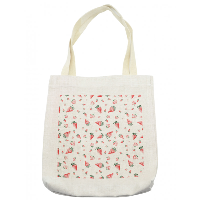 Grunge Fruit Pattern Tote Bag