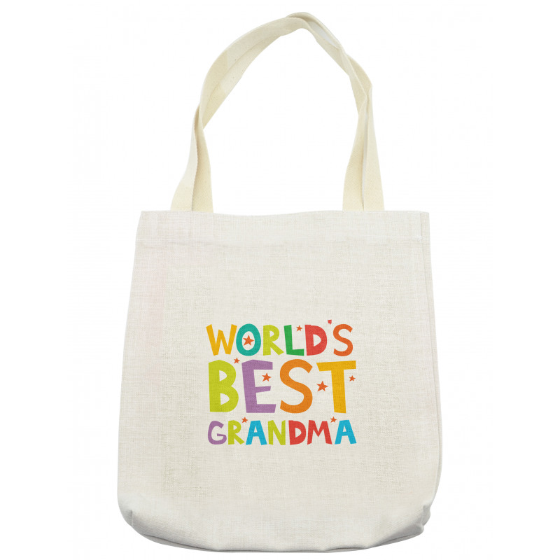 Cartoon Style Lettering Tote Bag