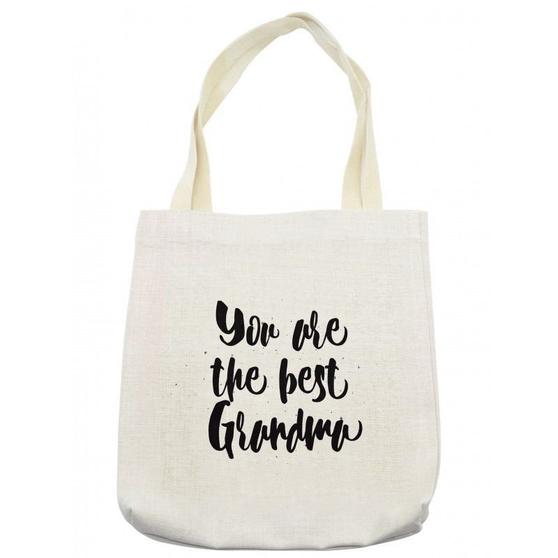 Black and White Words Tote Bag