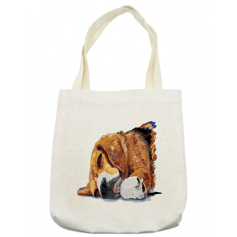 Sleeping Puppy Tote Bag