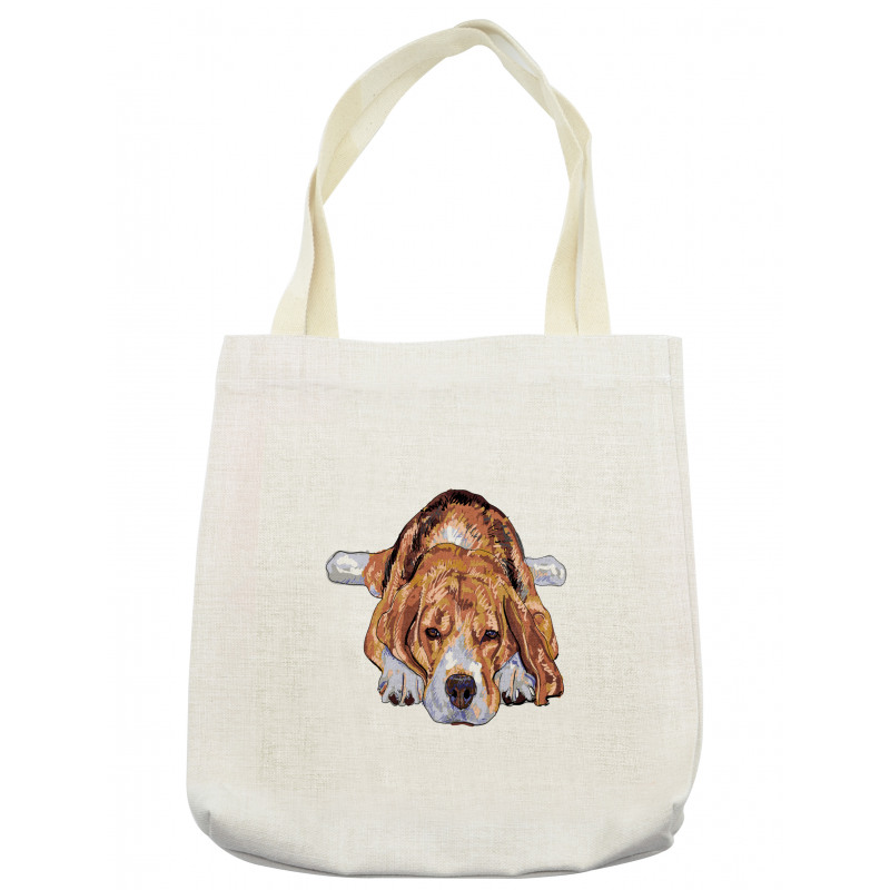 Old Dog Resting Sketch Tote Bag