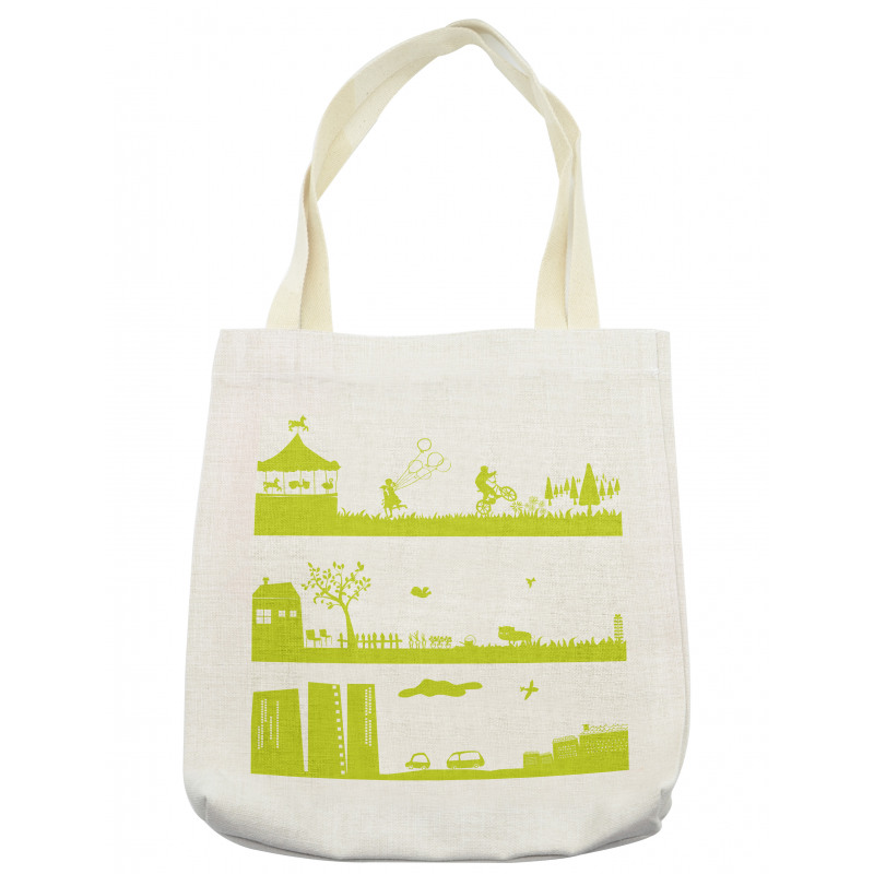 Landscape Pattern Tote Bag