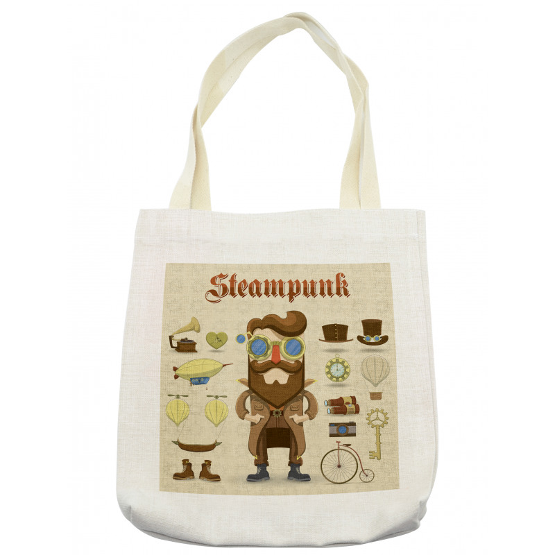 Hipster Gentleman Tote Bag