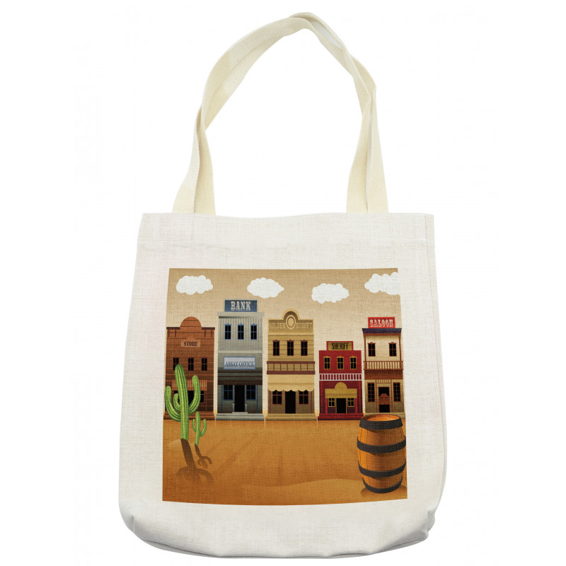 Wild West Village Town Tote Bag