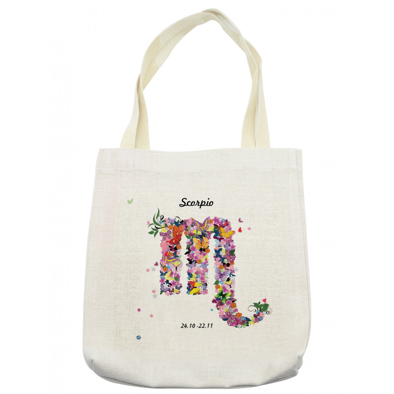 Floral Butterfly Tote Bag