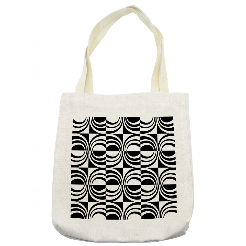 Checkered Curvy Tote Bag