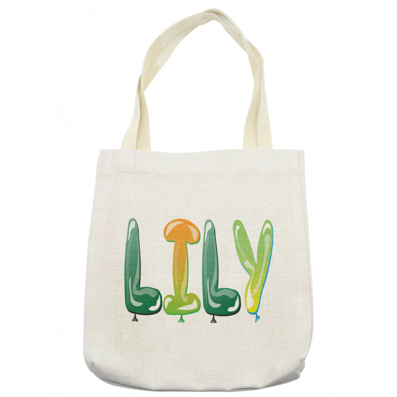 Common Girl Name Balloons Tote Bag