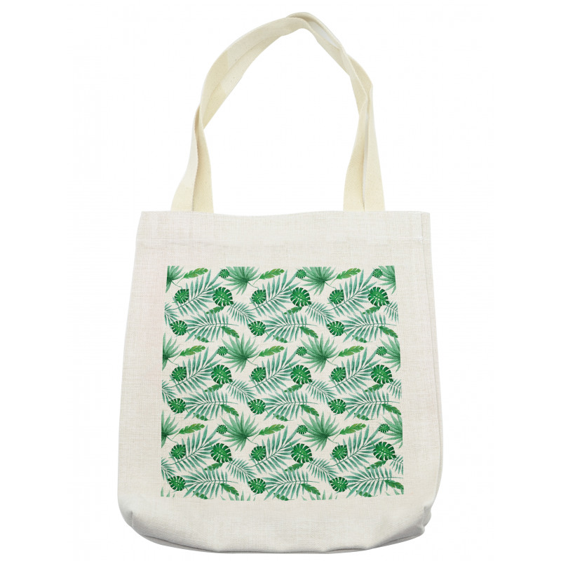 Watercolor Leafage Tote Bag