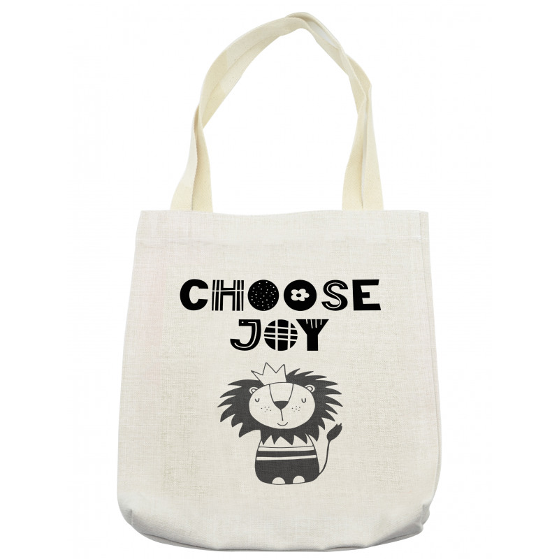 King of the Jungle Words Tote Bag