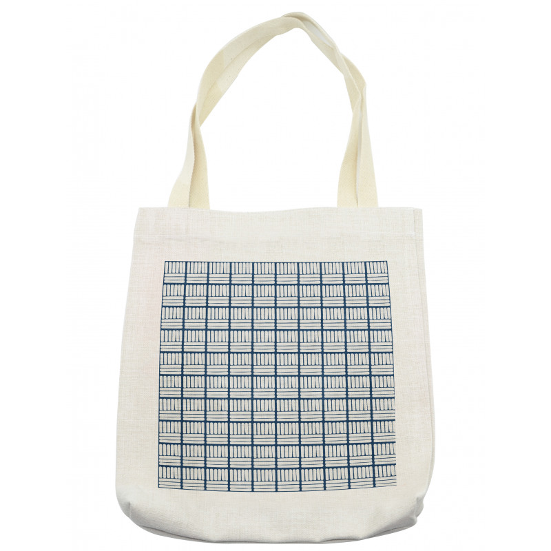 Hand Drawn Delft Stripes Tote Bag