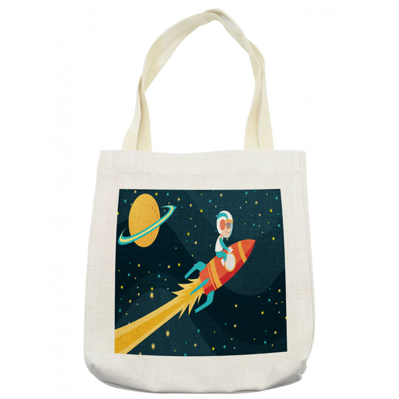 Boy on a Rocket Adventure Tote Bag