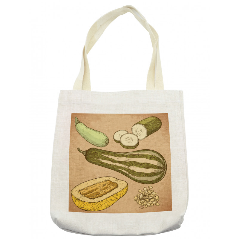 Zucchini Slices Tote Bag