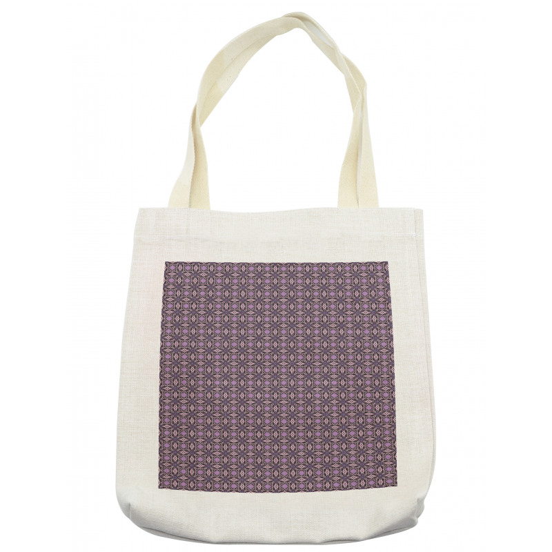 Curvy Edged Squares Tote Bag