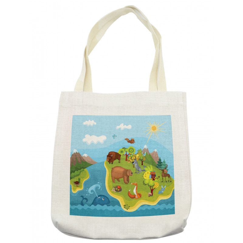 Happy Planet Mountains Tote Bag