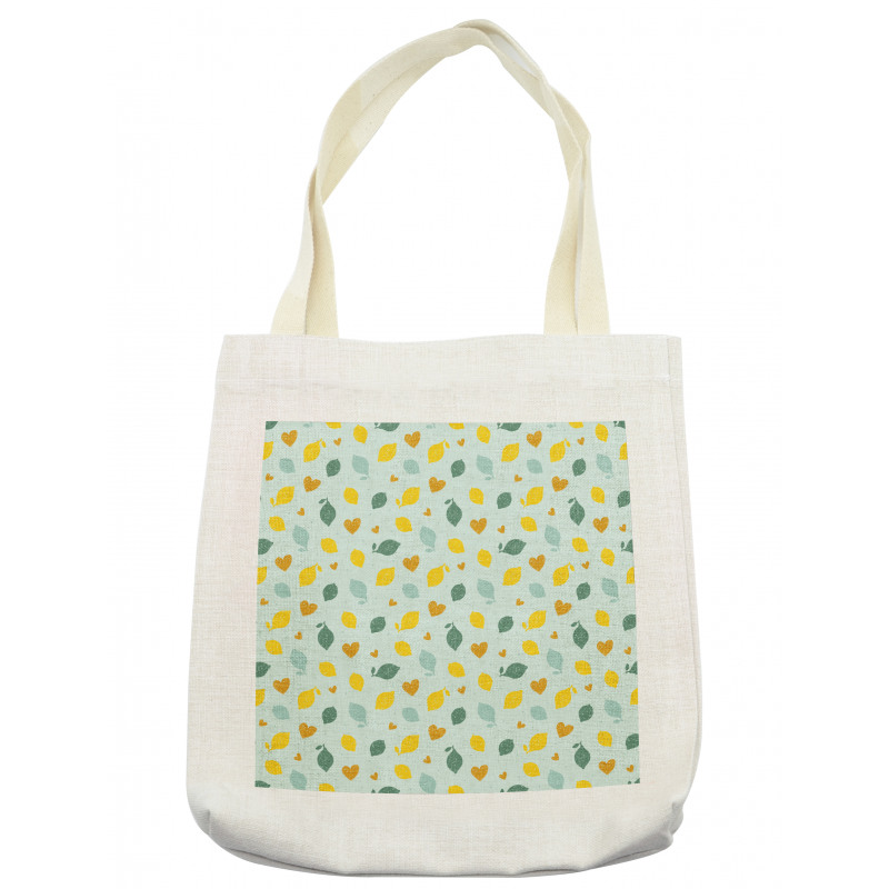 Scribbled Lemon Design Tote Bag