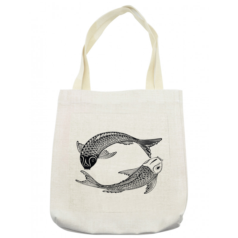 Japanese Carps Love Tote Bag