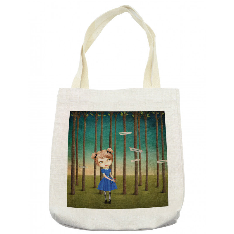 Lost Girl in the Forest Tote Bag