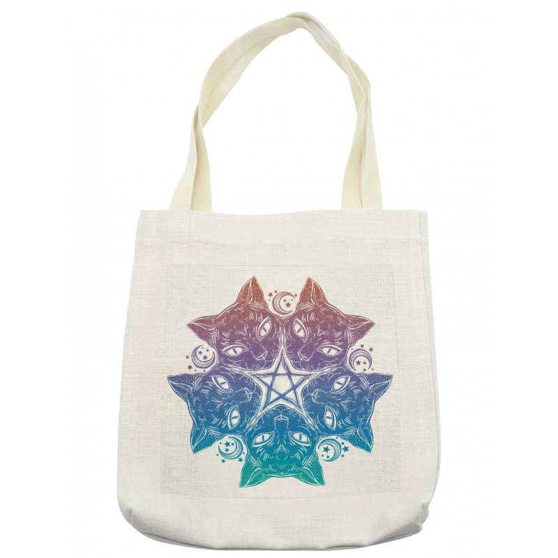 Cats Mandala Design Tote Bag