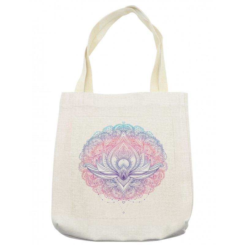 Abstract Lotus Tote Bag