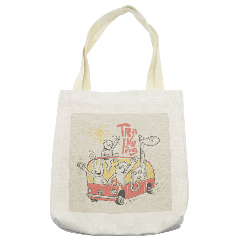 Traveling Animals Tote Bag