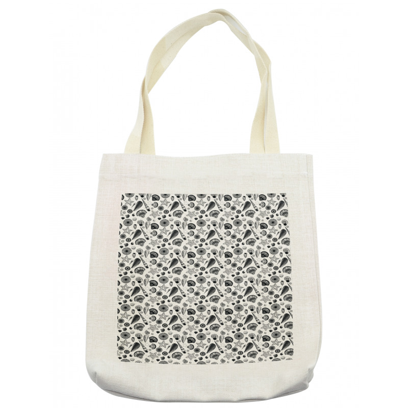 Black and White Clams Tote Bag