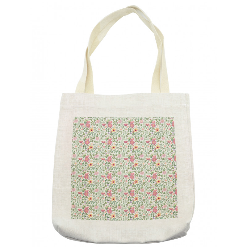 Wildflower Botanic Theme Tote Bag