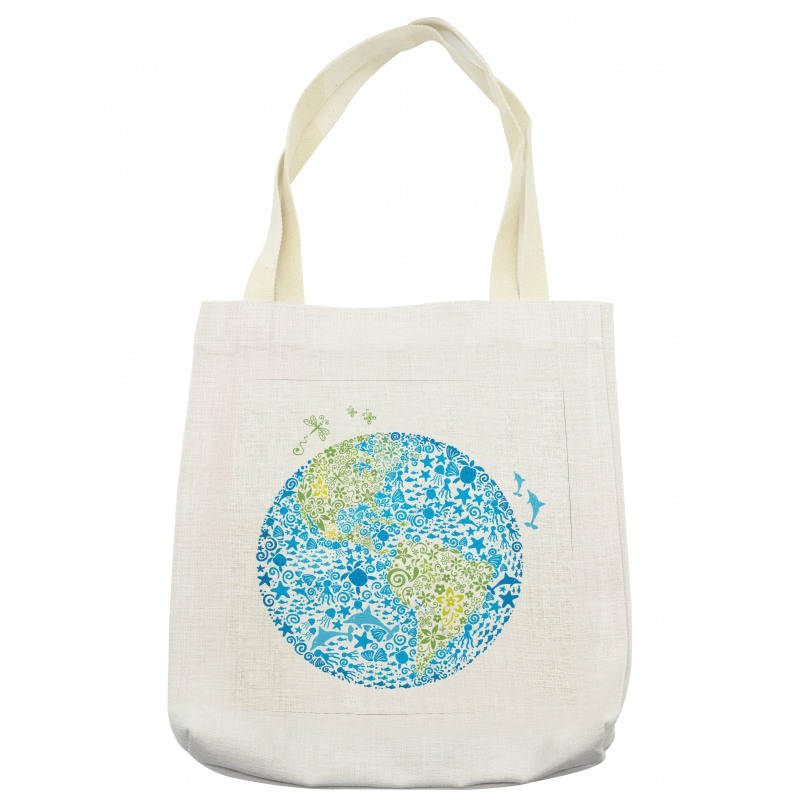 Planet Ecology Theme Tote Bag